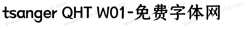 tsanger QHT W01字体转换